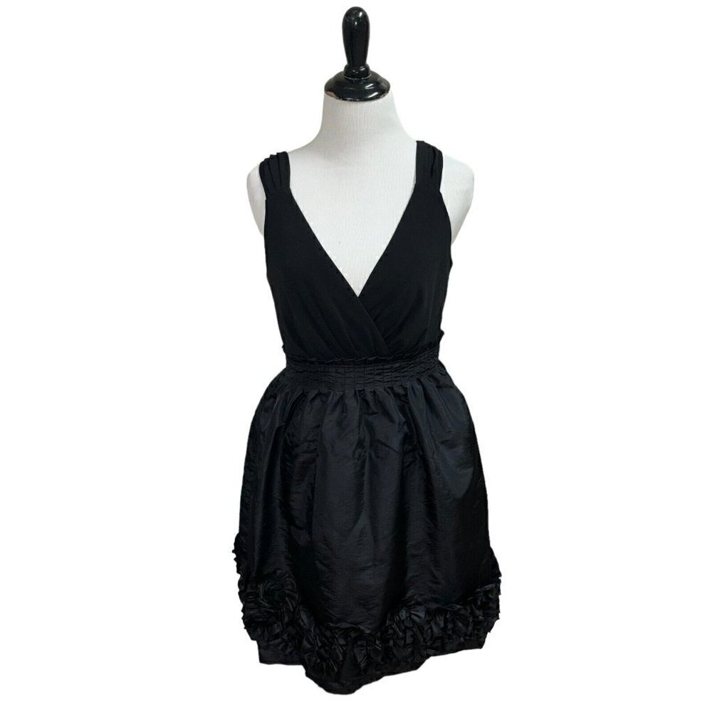 Max and Cleo Women's Size 4 Fit & Flare Cocktail Dress Sleeveless w. Applique